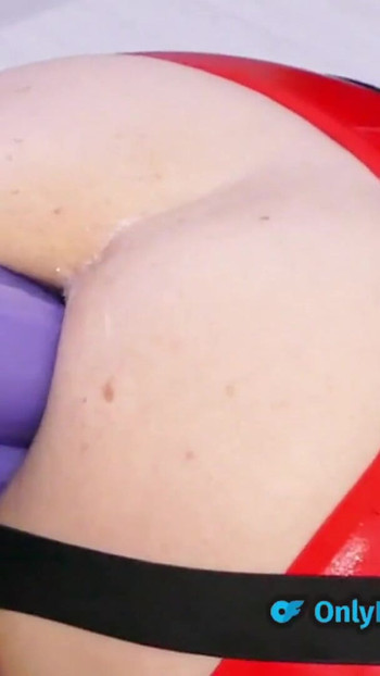 Emotional moment from "Femdom pegging and stretching my boy toys bum with big toys"