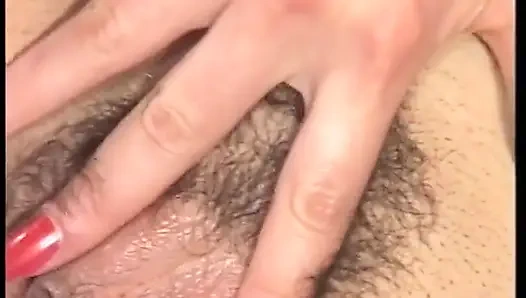 Bitch gets her hairy muff pounded
