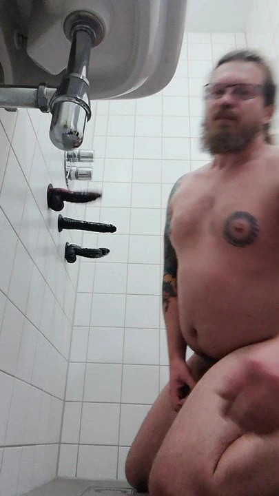 Sucking dildo like a slut 1-2