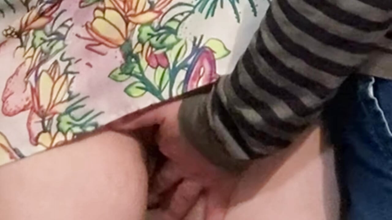 Perv Boyfriend Let an Old Men To Finger His Girl's Pussy in Public