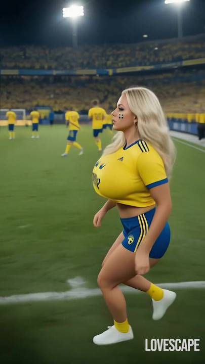 Schwedischer eindringling lutscht schwanz von spieler auf dem platz (AI)