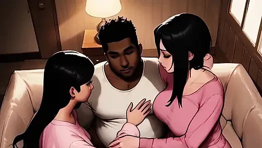Üvey anne üvey babasını üvey kızını sikerken yakalıyor ve anlıyor