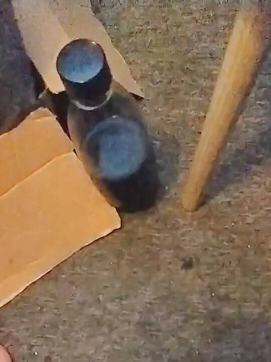 Grandpa squirting cum from his massive semi