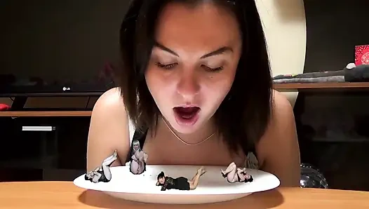 Ich werde 4 mädchen essen! Mmm, lecker!