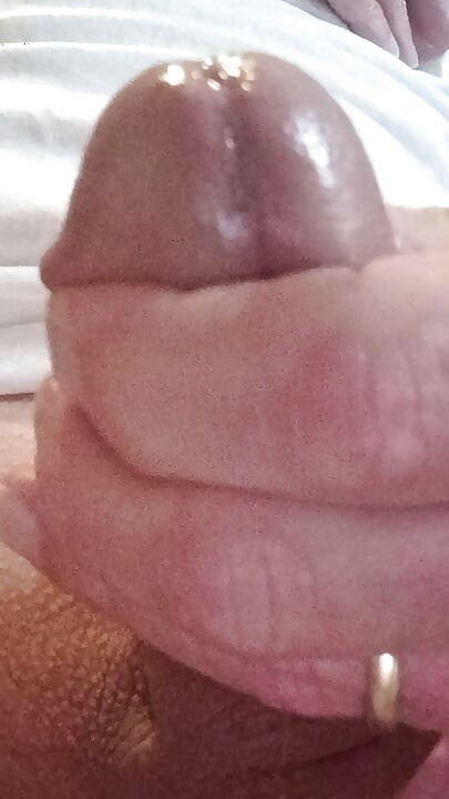 Cock head stimulation with precum