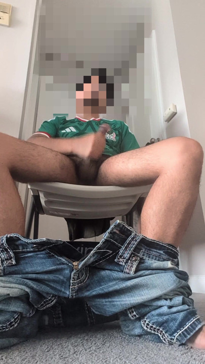 Hot Mexican guy jerks off