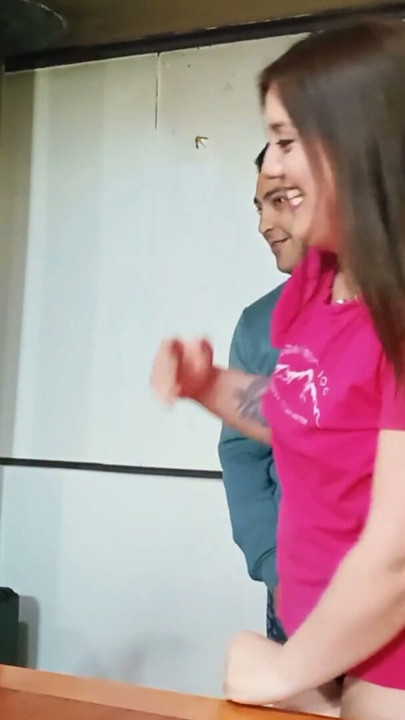 My stepsister was fucked hard on the table. | Clip 1
