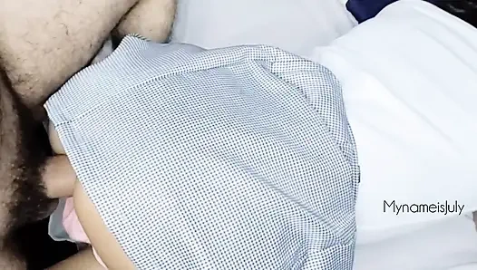 Pervert takes a schoolgirl to his house to fuck when mom is not at home