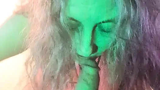 Dreifache dildo-masturbation, blowjob-ende!