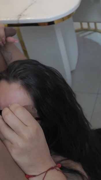 Iconic moment from "Antonella Jones seduces two hung studs and ends up with her mouth full in a double blowjob and hardcore"