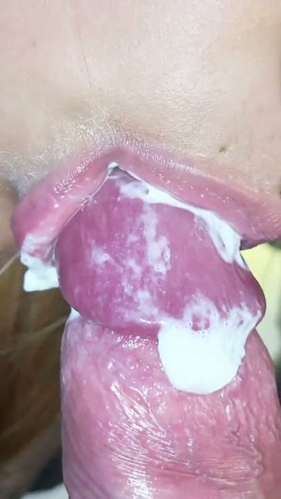 Lucky guy gets an amazing blowjob. Close up of cumshot | Clip 3