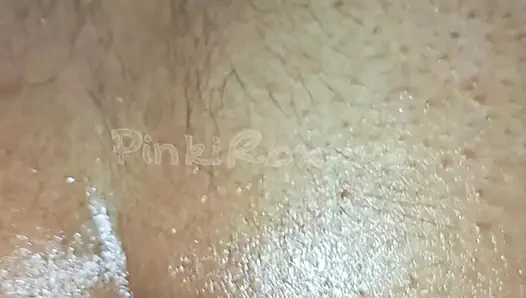 Pijat minyak gaya doggy closeup - pov