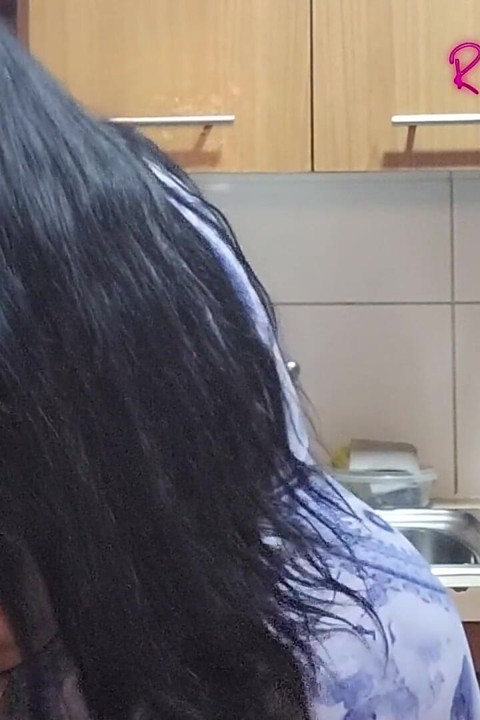 Videos for Fans: a Masked Young Man Fucks Me in the Kitchen