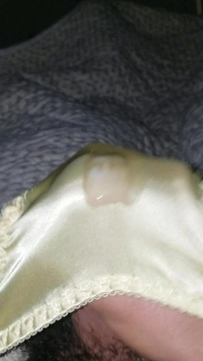 Cumming through satin bikini sent from a friend