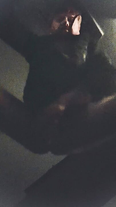 Jerking off with passion