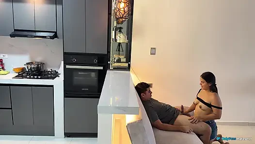 I help shy stepbrother.... It didn't go as planned!