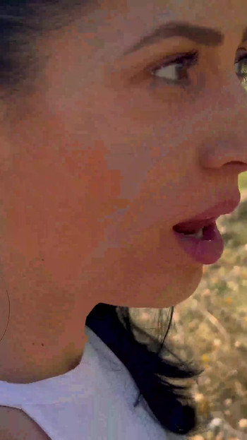 Outdoor Threesome, Deepthroat and Cumshot with Sexy Chicks