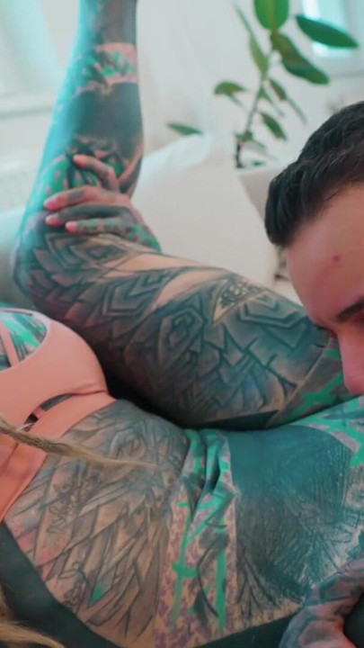 Tattooed Slut Gagged & Destroyed by Massive Italian BWC – Deep Gaping Creampie | Clip 1