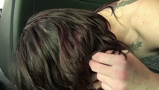 Sexy tattooed chick picked up and smashed in her pussy