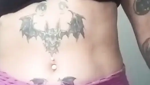 My girlfriend's petite, busty friend sends me a video of her nice tits