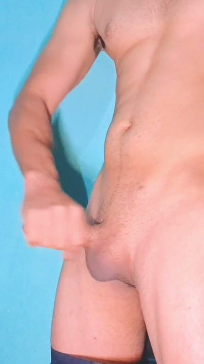 Cute boy Masturbating and playing with big dick, Solo indian guy | Clip 1