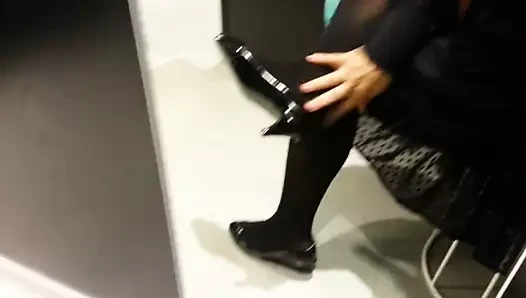 Pump porn video – Black Patent Pumps with Pantyhose Teaser 21
