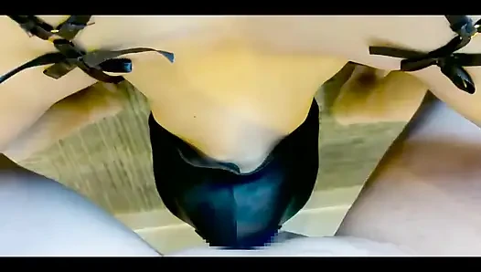 Mayu no93 tıraşlı, tam kafa maskesi, gırtlağına kadar alma, cosplay, konvülsiyonlar, çığlık, seks, fışkırtma, dölleme