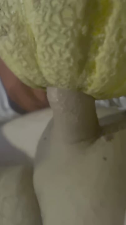 Having fun with melon