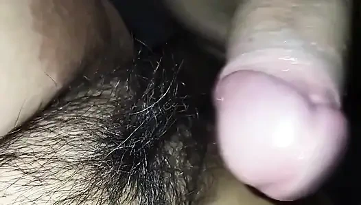 Eating my Japanese coworker's hairy pussy