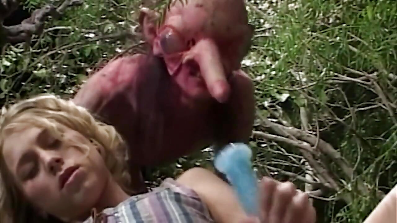 Blonde MILF Rides Horny Goblin's Massive Cock Outdoors