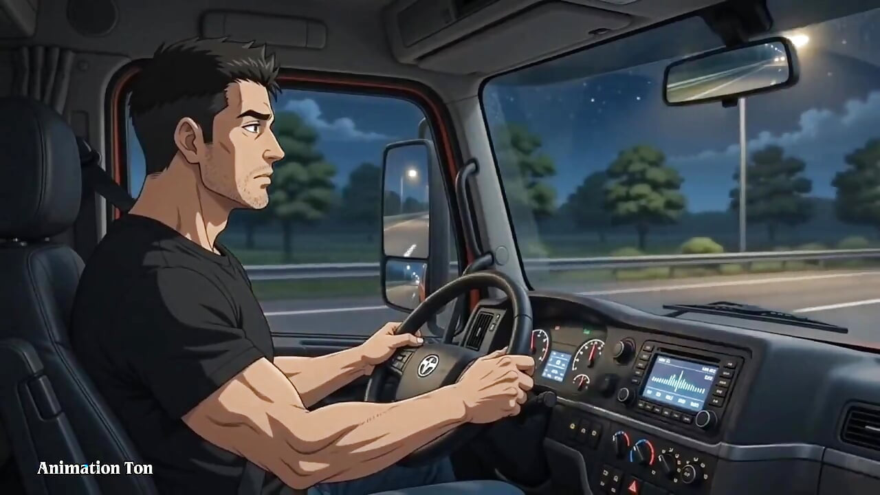 エクストラック運転手が高速道路で少女を乗せてあげた