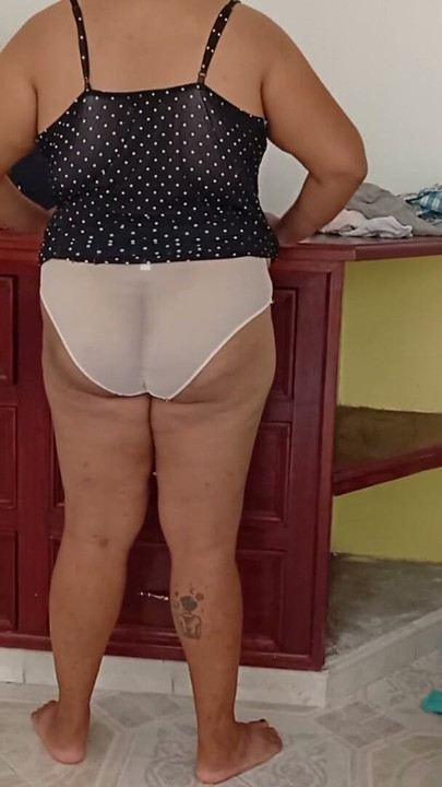 Chubby Mom Tidying Up Room and Folding Laundry 1 | Clip 2