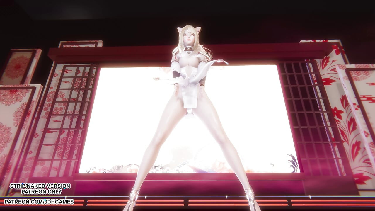 MMD Gokuraku Jodo - Ahri Sexy Japanese Dance League of Legends Hentai Sem censura 4K 60FPS