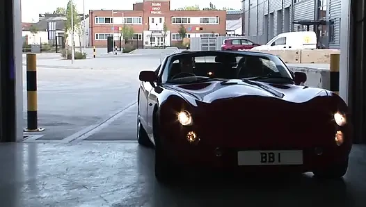 Mature MILF fucked on Ferrari
