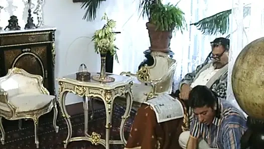 Beautiful German doll gets drilled in a hot threesome