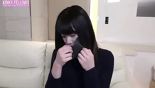 Tall, Slender, Long-legged Beauty, Shy with Limited Experience, Shares Her First Raw Creampie Moment