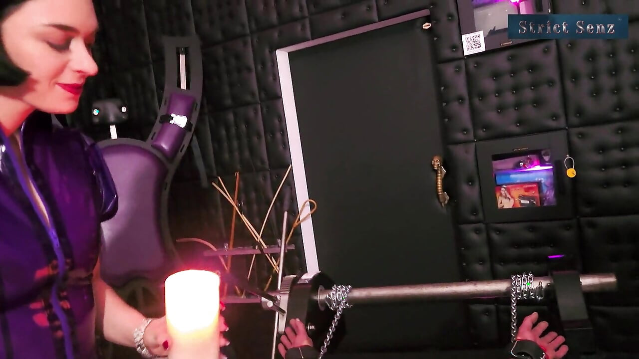 Lady Medea Mercyless Hard Cock Waxing on the Rack