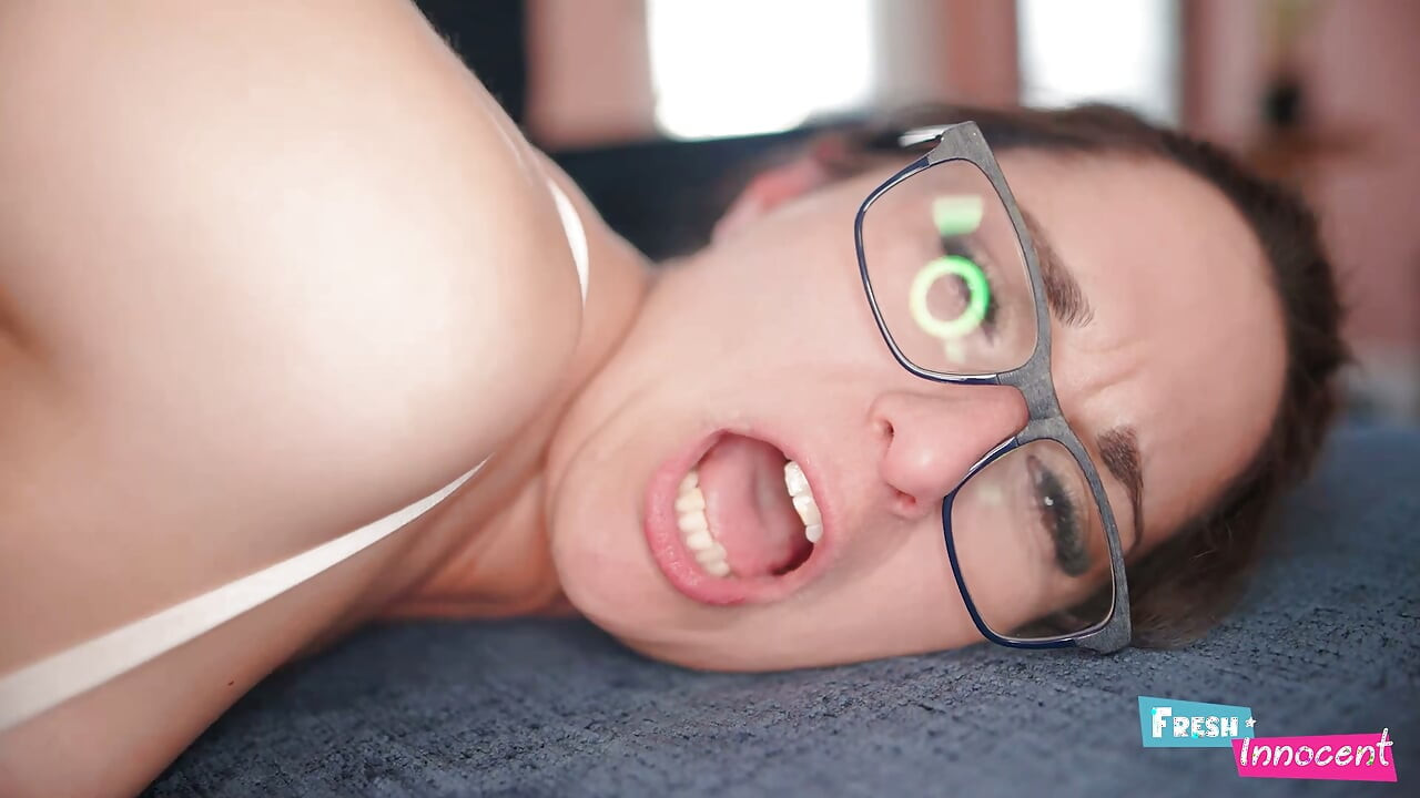 Fresh & Innocent - A Cute Brunette Teen is Nailed Anal by a Big Cock
