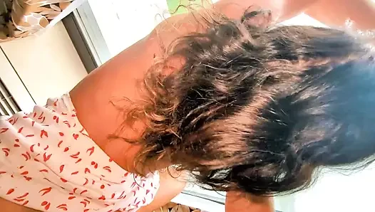 Nympho cheating wife fucked in front of hotel windows-needs to grind on dick and cum after being creampied