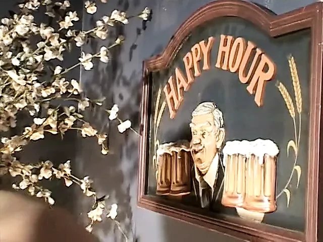 Sexy teen got her pussy pounded by the barkeep – happy hour