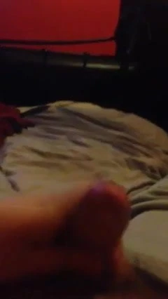 Wanking my hard cock till I cum