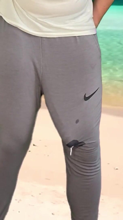 Powerful moment from "Monster cock hands free cumshot on public beach"