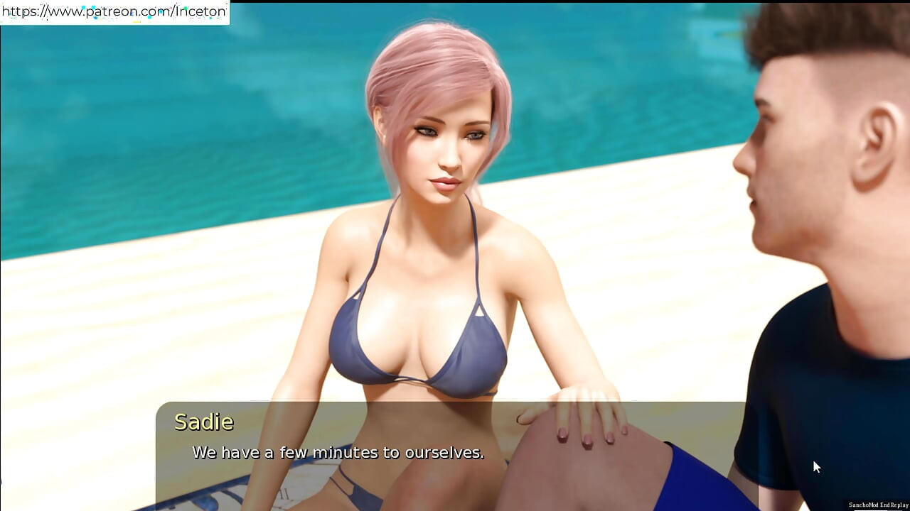 和米婭的夏天，我在海灘上用手指插了她