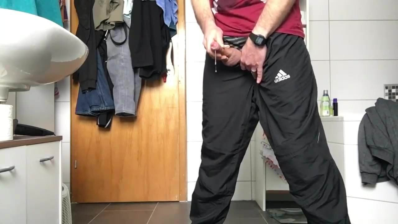 Cumshot in bathroom 4