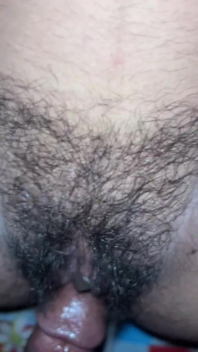 Husband fucked hairy pussy