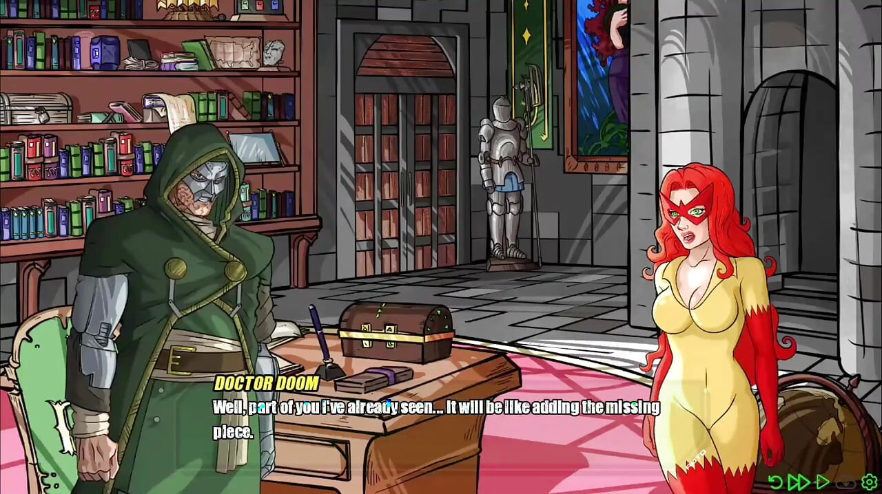 girl with perfect big tits and big ass strips for her master - doomination gameplay