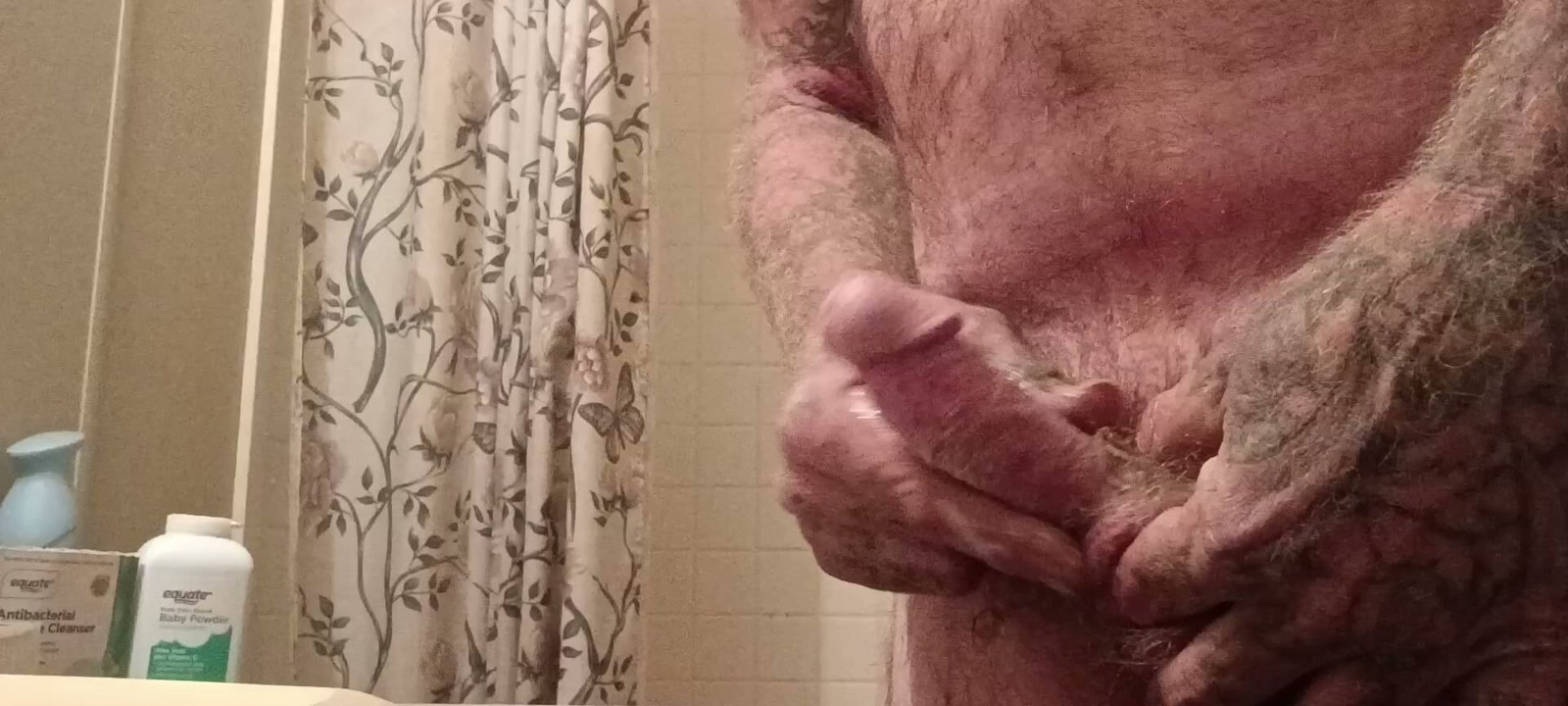 Daddy edging my hard cock for a naughty baby girl
