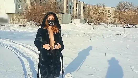 Winter has come! And that means it's time to walk in a fur coat!