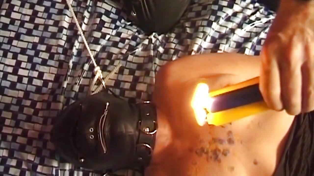 Bound Busty Brunette MILF Endures Fiery Wax and Clamps