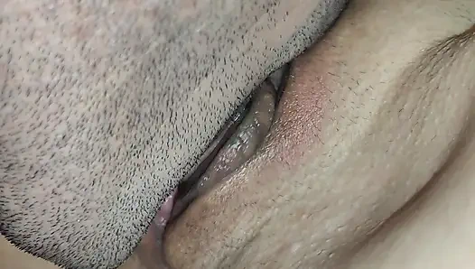 My husband eats my vagina. I already peed)